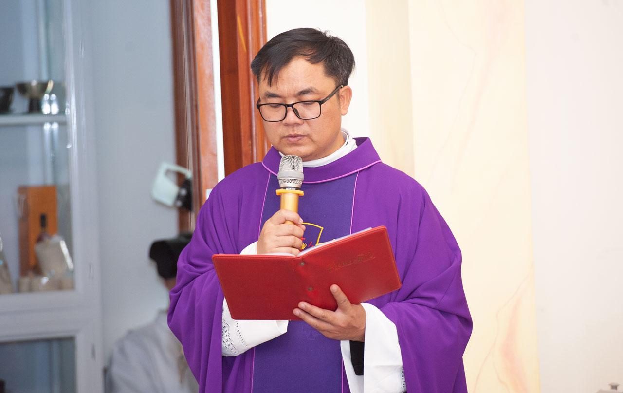 Cha Phêrô Nguyễn Đức Huyền, Bề trên Tu viện Thánh Tâm Lộc Hoà nói lời tri ân sau Thánh lễ